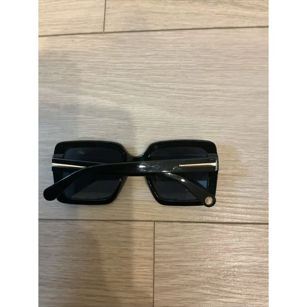BCBGeneration BG1022 Black Rectangle Womens Sunglasses